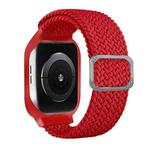 TPU Frame Buckle Braid Integrated Watch Band For Apple Watch Series 6 & SE & 5 & 4 40mm / 3 & 2 & 1 38mm(Red)