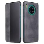 For Huawei Mate 30 Pro Crazy Horse Texture Smart View Window Horizontal Flip Leather Case(Black)
