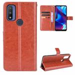 For Motorola Moto G Pure Crazy Horse Texture Horizontal Flip Phone Leather Case with Holder & Card Slots & Lanyard(Brown)