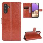 For Samsung Galaxy A13 5G Crazy Horse Texture Horizontal Flip Phone Leather Case with Holder & Card Slots & Lanyard(Brown)