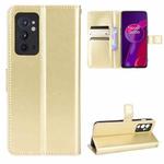 For OnePlus 9RT 5G Crazy Horse Texture Horizontal Flip Phone Leather Case with Holder & Card Slots & Lanyard(Gold)