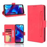 For Motorola Moto G Pure Skin Feel Calf Pattern Horizontal Flip Leather Phone Case with Holder & Card Slots & Photo Frame(Red)