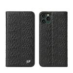 For iPhone 11 Pro Crocodile Texture PC + TPU Horizontal Flip Leather Case with Holder & Card Slots & Wallet(Black)