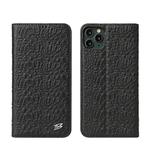 For iPhone 11 Crocodile Texture PC + TPU Horizontal Flip Leather Case with Holder & Card Slots & Wallet(Black)