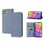 For Samsung Galaxy A03 International Version Woven Texture Stitching Magnetic Horizontal Flip PU Leather Phone Case(Grey)