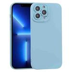 For iPhone 13 Pro TPU Oil-sprayed Soft Phone Case (Light Blue)