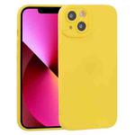 For iPhone 13 TPU Oil-sprayed Soft Phone Case(Yellow)