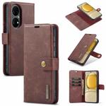For Huawei P50 DG.MING Crazy Horse Texture Flip Detachable Magnetic Leather Case with Holder & Card Slots & Wallet(Red)