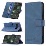 For Google Pixel 6 Pro Magnetic Clasp RFID Blocking Anti-Theft Leather Case with Holder & Card Slots & Wallet(Blue)