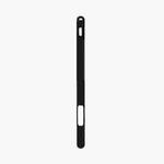 Two-hole Solid Color Silicone Stylus Protective Case For Apple Pencil 2(Black)