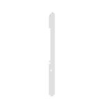 Two-hole Solid Color Silicone Stylus Protective Case For Apple Pencil 2(White)