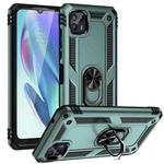 For Motorola Moto G50 5G Shockproof TPU + PC Protective Phone Case with 360 Degree Rotating Holder(Green)