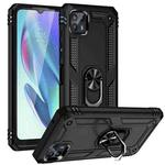 For Motorola Moto G50 5G Shockproof TPU + PC Protective Phone Case with 360 Degree Rotating Holder(Black)