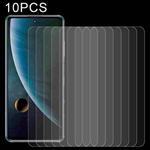 For ZTE Blade V30 10 PCS 0.26mm 9H 2.5D Tempered Glass Film