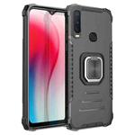 For vivo Y17 / Y12 / Y15 / Y11 2019 / Y5 2020 Fierce Warrior Series Armor Aluminum Alloy + TPU Phone Case with Ring Holder(Black)