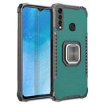 For vivo Y19 Fierce Warrior Series Armor Aluminum Alloy + TPU Phone Case with Ring Holder(Green)