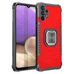For Samsung Galaxy A32 5G Fierce Warrior Series Armor Aluminum Alloy + TPU Phone Case with Ring Holder(Red)