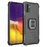 For Samsung Galaxy A82 5G Fierce Warrior Series Armor Aluminum Alloy + TPU Phone Case with Ring Holder(Black)