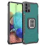 For Samsung Galaxy A71 5G Fierce Warrior Series Armor Aluminum Alloy + TPU Phone Case with Ring Holder(Green)