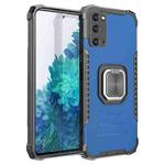 For Samsung Galaxy S20 FE Fierce Warrior Series Armor Aluminum Alloy + TPU Phone Case with Ring Holder(Blue)