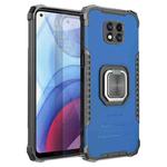 For Motorola Moto G Power 2021 Fierce Warrior Series Armor Aluminum Alloy + TPU Phone Case with Ring Holder(Blue)