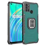 For OPPO Realme C17 / Realme 7i Fierce Warrior Series Armor Aluminum Alloy + TPU Phone Case with Ring Holder(Green)