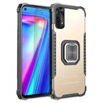 For OPPO Realme 7 Fierce Warrior Series Armor Aluminum Alloy + TPU Phone Case with Ring Holder(Gold)