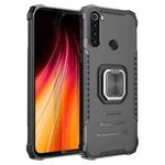 For Xiaomi Redmi Note 8 Fierce Warrior Series Armor Aluminum Alloy + TPU Phone Case with Ring Holder(Black)