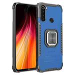 For Xiaomi Redmi Note 8 Fierce Warrior Series Armor Aluminum Alloy + TPU Phone Case with Ring Holder(Blue)