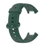 For Xiaomi Redmi Watch 2 Solid Color Silicone Strap Watch Band(Pine Needle Green)