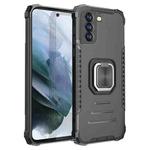 For Xiaomi Redmi K40 / K40 Pro / K40 Pro+ Shockproof Ring Holder Fierce Warrior Phone Case(Black)