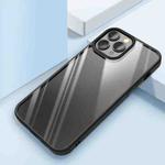 Clear Back Shockproof Phone Case For iPhone 13 Pro(Black)