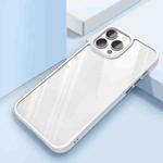 Clear Back Shockproof Phone Case For iPhone 13 Pro Max(White)