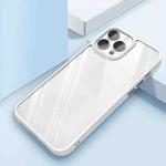 Clear Back Shockproof Phone Case For iPhone 12 / 12 Pro(White)