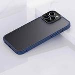 For iPhone 13 mini Frosted Back Shockproof Phone Case (Blue)