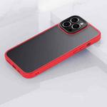 For iPhone 13 Frosted Back Shockproof Phone Case(Red)