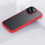 For iPhone 13 Pro Frosted Back Shockproof Phone Case (Red)
