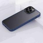 For iPhone 13 Pro Frosted Back Shockproof Phone Case (Blue)
