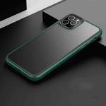 For iPhone 11 Frosted Back Shockproof Phone Case (Deep Green)