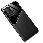 For Xiaomi Redmi Note 11 All-inclusive Leather + Organic Glass Protective Case with Metal Iron Sheet(Black)