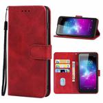 Leather Phone Case For ZTE Blade A3 (2019)(Red)