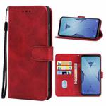 Leather Phone Case For Xiaomi Black Shark 3S(Red)