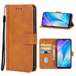 Leather Phone Case For Xiaomi Redmi 8A Pro(Brown)