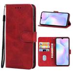 Leather Phone Case For Xiaomi Redmi 9i(Red)