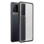 For vivo iQOO 8 Four-corner Shockproof TPU + PC Phone Case(Black)