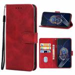 Leather Phone Case For Asus Zenfone 8 Flip(Red)