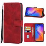 Leather Phone Case For Tecno Spark 5 Air(Red)
