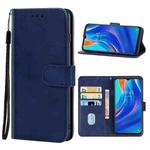 Leather Phone Case For Tecno Spark 7(Blue)