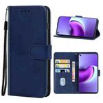 Leather Phone Case For Tecno Spark 7 Pro(Blue)