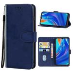 Leather Phone Case For Tecno Spark 7P(Blue)